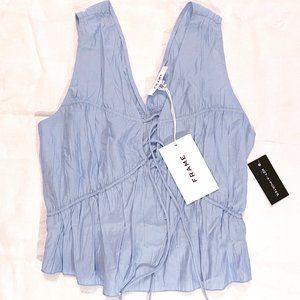 Brand New FRAME Textured Front Tied Tank Top